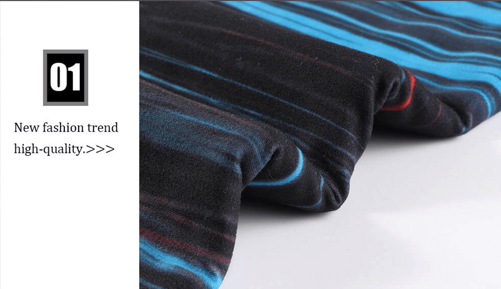 Soft striped thermal fleece fabric for motorcycle face mask and neck scarf, showcasing high-quality and trendy design.